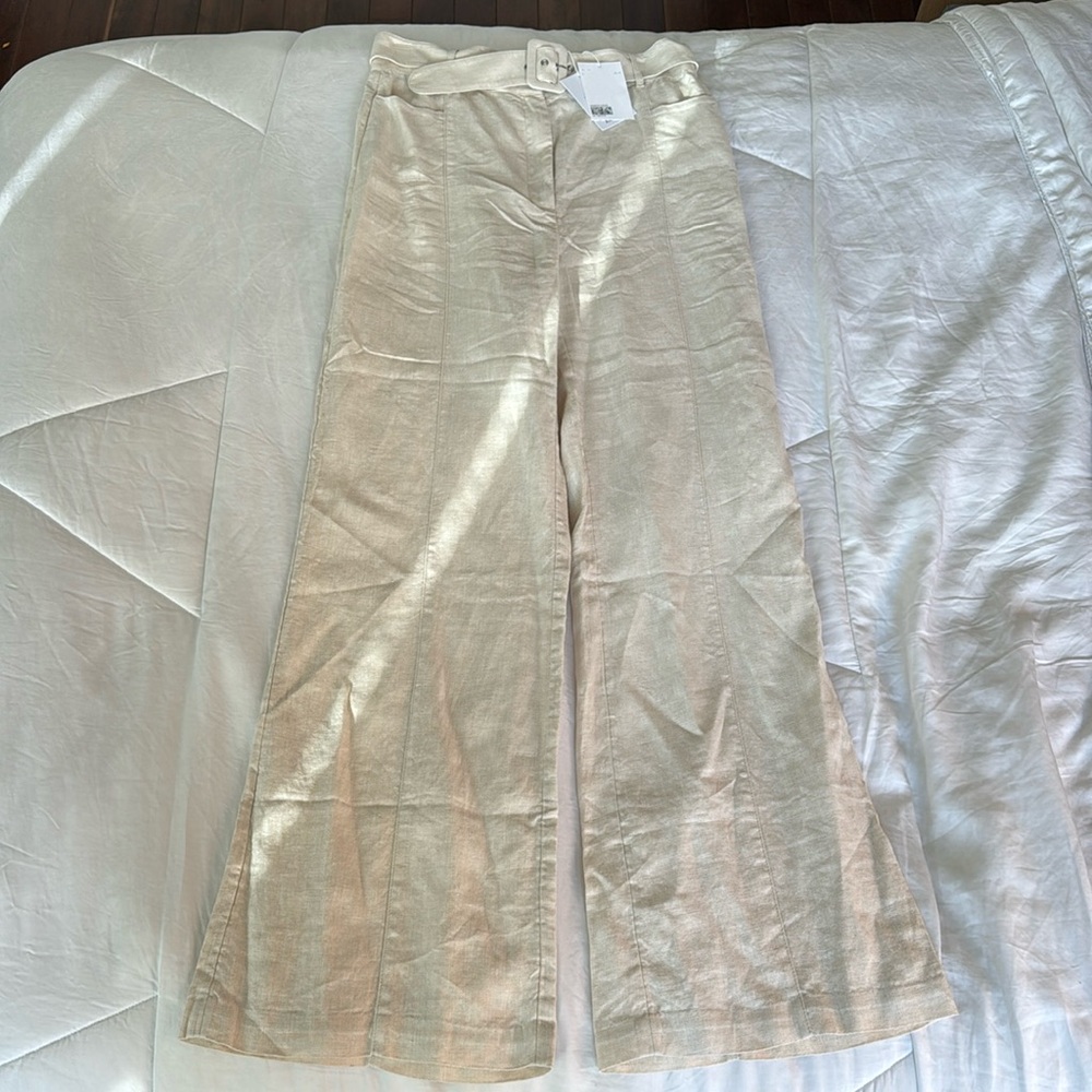 & Other Stories 100% Linen Wide Leg Pant